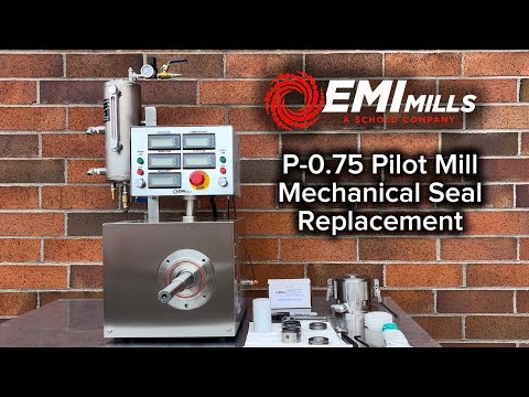 P-0.75 Pilot Mill Mechanical Seal Replacement Video