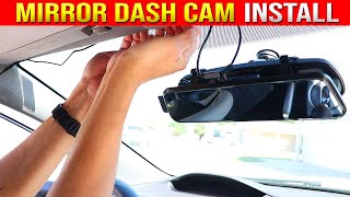 How To Mirror Dash Cam Install (OUTSIDE Rear Camera)