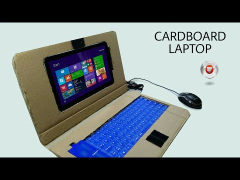 cara membuat laptop dari kardus bekas 💻 Video