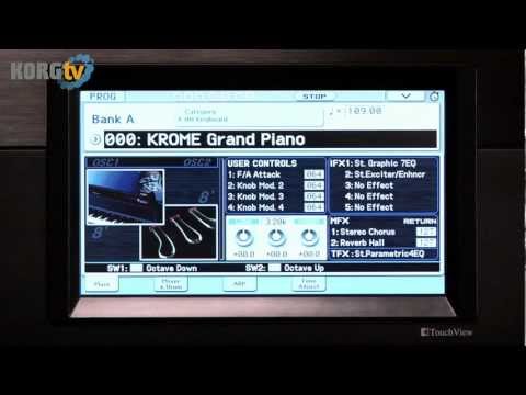KORG TV / KROME Videoanleitung Teil 1 - Einleitung und Navigation