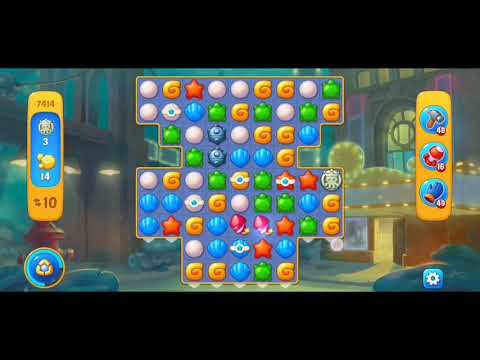 Fishdom 7414 Hard Level - NO 💣🧨💥