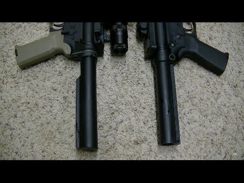 LBE Unlimited CHF Barrel, Jag Composites Carbon Fiber Handguard, Luth-AR's MBA-3 Stock