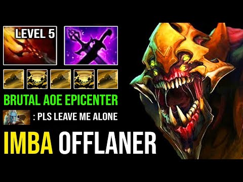 Absolutely Cancer SK Level 5 Dagon Sand Storm Ninja AoE Epicenter 100% Counter PL Most OP DotA 2