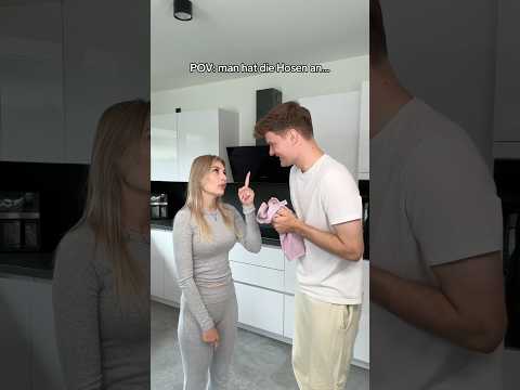 Hosen an in der Beziehung 😂 #funny #comedy #couple #prank #trendingonshorts