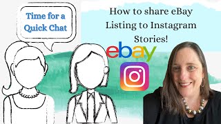 How to Share eBay Listings to Instagram Stories with Links!