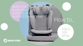 How to adjust the side wings
