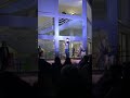 Brian Evans sings “My Way” during museum opening in Argentina