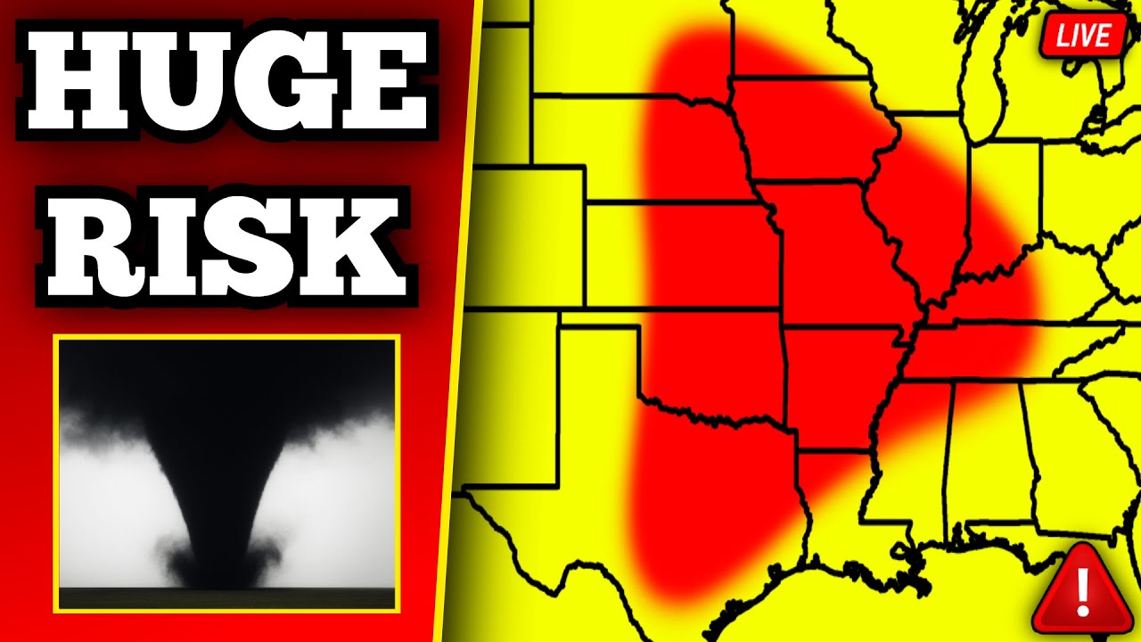 🔴 BREAKING Large Tornado On The Ground In Oklahoma - Strong Tornadoes Likely With Live Storm Chasers