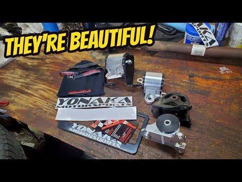 EK Civic Gets Some Beautiful Yonaka Aluminum Motor Mounts! (B16 Swapped EK Civic)