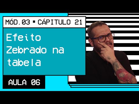 Efeito Zebrado na tabela com HTML e CSS