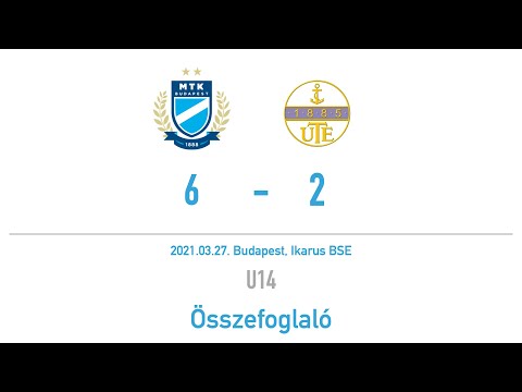 (U14) MTK-UTE 6-2 (3-0) gólösszefoglaló