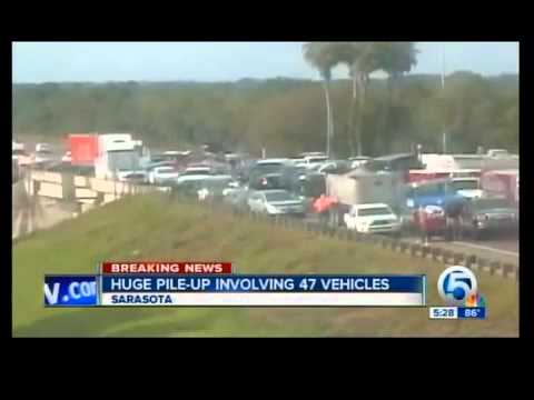 Huge pile-up involving 47 vehicles