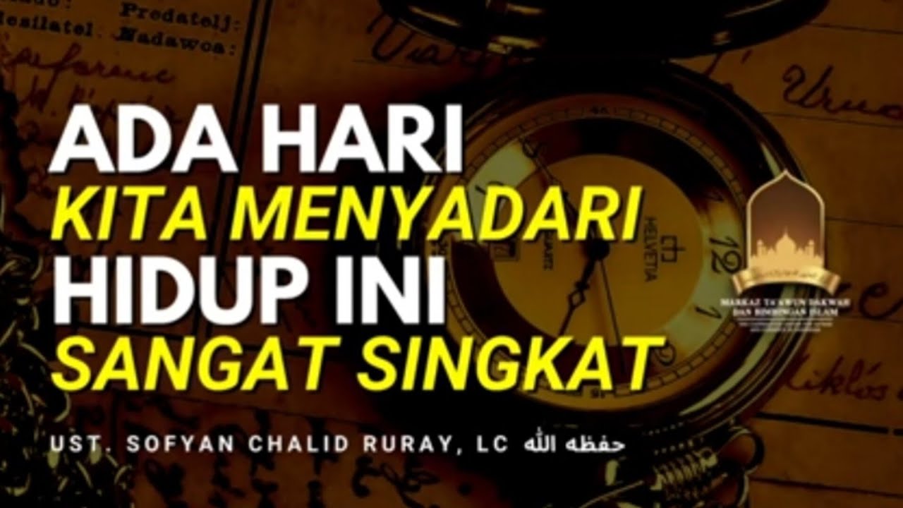 Ada Hari Kita Menyadari Hidup Ini Sangat Singkathttps://youtu.be/IYUtD7JipCIhttp…
