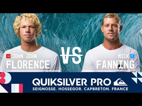 John John Florence vs. Mick Fanning - Quarterfinals, Heat 3 - Quiksilver Pro France 2017