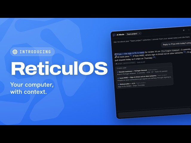 ReticulOS demo video thumbnail