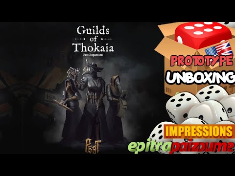 Pest Guilds of Thokaia & Upgrade Pack - Prototype Unboxing & Impressions (EN) by Epitrapaizoume