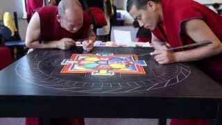 Tibetan Monks Create Sand Mandala at Clark College in Vancover, WA