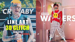 Cara Menbuat Line Art Zoom 3D Glitch Effect Di Android | TUTORIAL INFINITE DESIGN #3
