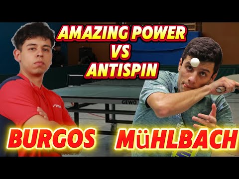 😮CRAZY POWER AGAINST ANTISPIN |  Carlos Mühlbach - Nicolas Burgos