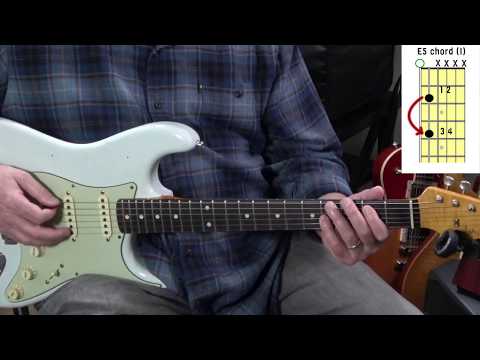 Blues Shuffle in E: A lesson for Beginners. Part I