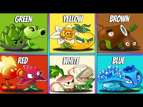 6 Pair COLORS Team Battlez - Who Will Win? - PvZ 2 Team Plants