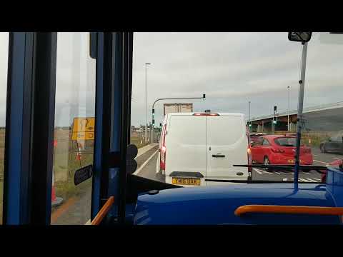 Front Seat: Route X24A | YR14CGX/28031 - Stagecoach North East: Scania K270UB/ADL Enviro 300NG