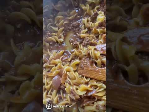 Homemade hamburger helper!  Follow @RusticJoyfulFood for more!