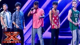 Kingsland Road sing For Once In My Life by Stevie Wonder -- Bootcamp Auditions -- The X Factor 2013