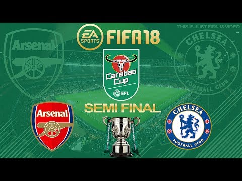 FIFA 18 Arsenal vs Chelsea | Carabao Cup Semi Final 2017/18 | PS4 Full Match