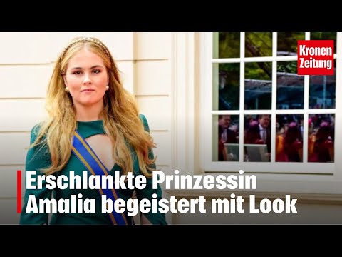 Erschlankte Prinzessin Amalia begeistert mit Look | krone.tv NEWS