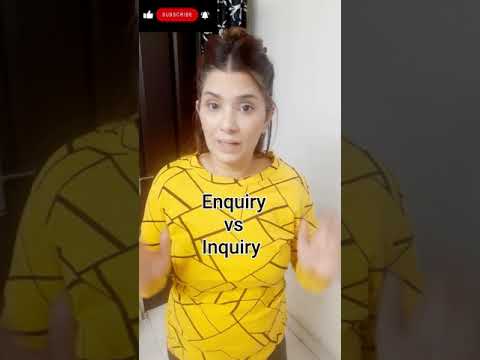 Enquiry vs Inquiry in English | Speak up with Kathy