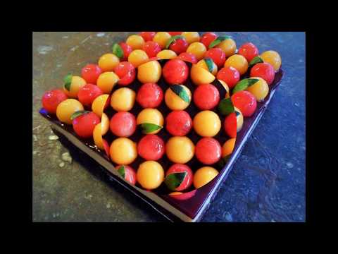 Pastry : Melon au Porto façon entremet
