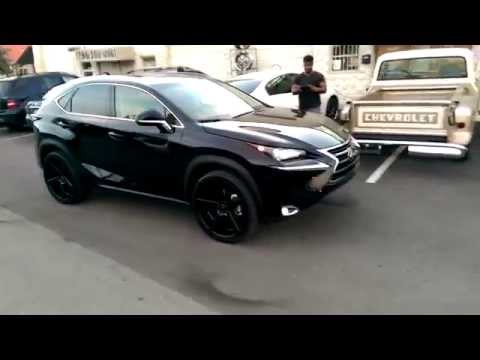 DUBSandTIRES.com 22" inch KMC KMC685 Blvd Black rims 2015 Lexus NX200T Review Mimia