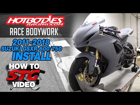 Hotbodies 11-18 Suzuki GSX-R600/750 Race Bodywork Install  | Sportbiketrackgear.com