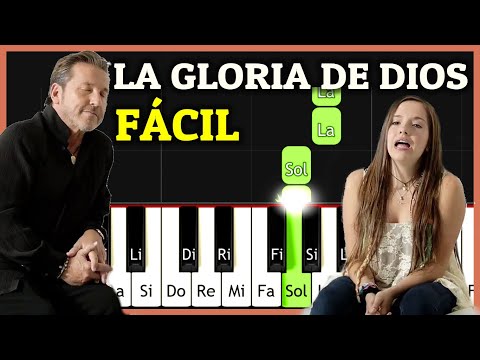 LA GLORIA DE DIOS (Ricardo ft Evaluna Montaner) PIANO TUTORIAL Fácil + Partitura de Música Cristiana