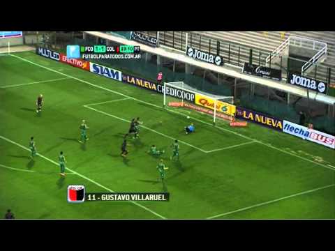 Gol de Villarruel. Ferro 1 - Colón 1. Fecha 9. B Nacional. Fútbol Para Todos