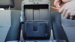 2010-2020 Toyota 4runner how to remove center console arm rest lid for upholstery