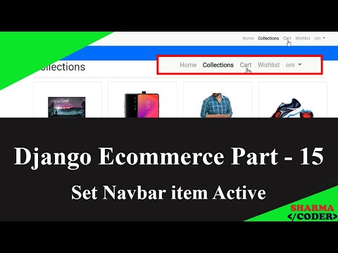 Django Ecommerce Part 15 | How to set navbar item active in django | Active tab menu bar