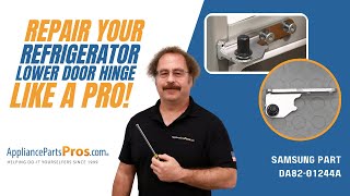 How to Replace Samsung Refrigerator Lower Refrigerator Door Hinge DA82-01244A