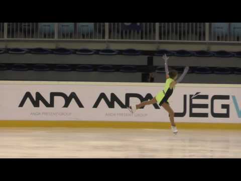 2016 Santa Claus Cup: Júlia LÁNG (HUN) - FS Adv. Novice GIRLS short program