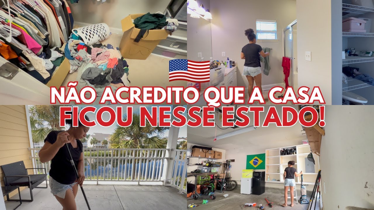 FAXINÃO NA GRINGA | CASA BAGUNÇADA NOS ESTADOS UNIDOS