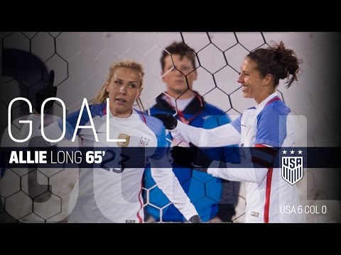WNT vs. Colombia: Allie Long Second Goal - April 6, 2016