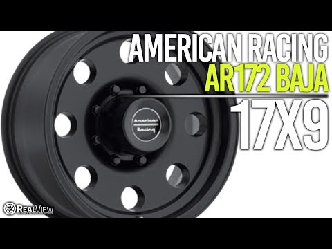 AMERICAN RACING AR172 BAJA: SATIN BLACK, 17x9