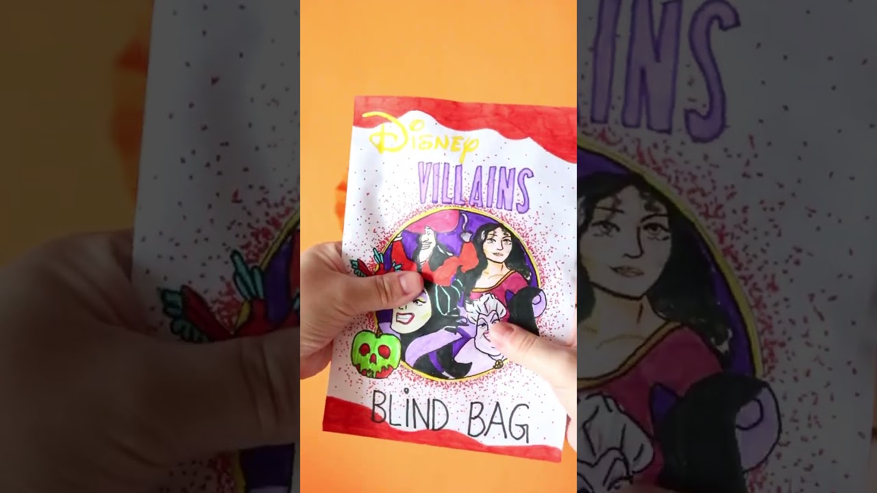 Disney Villains Blind Bag 🎃 #blindbag #papercraft #squishy #disney #villains #asmr #halloween