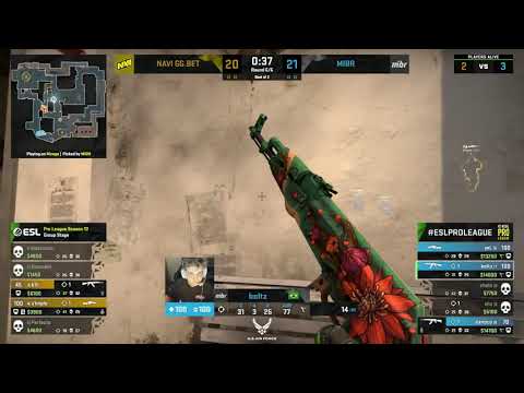 s1mple and b1t CRAZY 2v4 vs. MIBR
