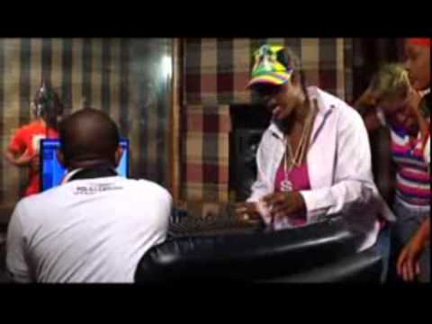 LORD CORNEL AND MERCY JOHNSON RECORDING IN THE STUDIO