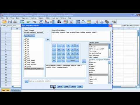 Coefficient of variation - SPSS (part 3)