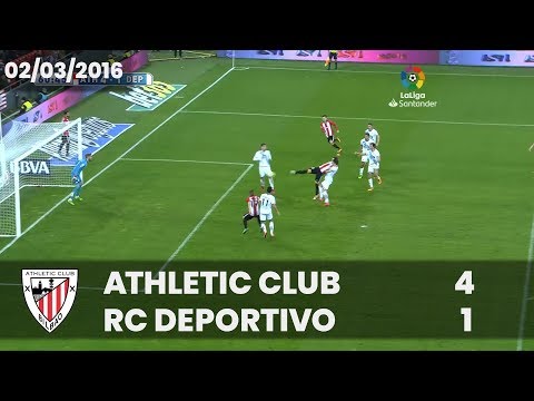 Imagen de portada del video ⚽ FULL MATCH I LaLiga 15/16 I J27. Athletic Club 4 – RC Deportivo 1