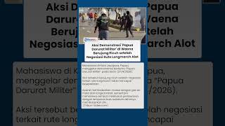 Demo Mahasiswa Bertajuk 'Papua Darurat Militer' Berujung Ricuh, Polisi Tembakkan Gas Air Mata