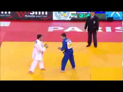 Judo Grand Slam Paris 2013  TELMANOV Askhat KAZ   DAMIEN Ziade LIB  60kg